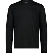 CMP Herren T-Shirt, schnelltrocknend, atmungsaktiv, Schwarz, Größe 48