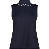 CMP Ärmellos Stretch-Piqué-Poloshirt Damen