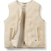 Passenger - Gilet en sherpa - Tawny Collarless Deep-Pile Sherpa Gilet W Oat für Damen - Größe L - Beige