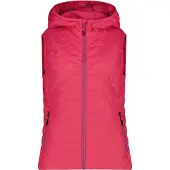 CMP - Women's Vest Fix Hood - Kunstfaserweste Gr 36 rosa/rot