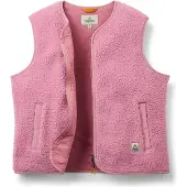 Passenger - Polaire en sherpa sans manches - Tawny Collarless Deep-Pile Sherpa Gilet W Pink Haze für Damen aus Baumwolle - Größe M - Rosa