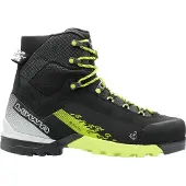 Lowa Cervino GTX Mid wasserdichte und bedingt steigeisenfeste Herren Bergschuhe Schwarz/Limone EU 44,5