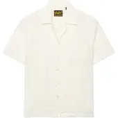 Superdry für Damen. W4010551A Hemd Heritage Broderie Gebrochenes Weiß (XS), Lässig, Kurzarm, Bio-Baumwolle