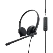 Dell Stereoheadset – WH1022, Kabelgebunden, Büro/Callcenter, 20 - 20000 Hz, 120 g, Kopfhörer, Schwarz