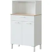 CALICOSY - Küchenbuffet mit 2 Türen und 1 Schublade Kira - L72 x H126 cm