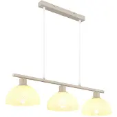 Globo Lighting LED Hängeleuchte, Sand, Metall, Höhenverstellbar, 3-flammig, H 120 cm