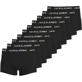 Jack & Jones JACK&JONES Herren Boxer Shorts, 10er Pack - JACSOLID, Trunks, Baumwoll-Stretch, Logo einfarbig