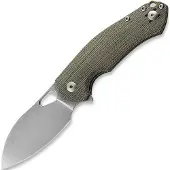 GiantMouse ACE Biblio XL green canvas micarta Taschenmesser