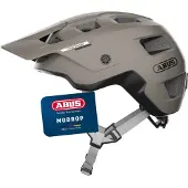 ABUS MTB-Helm MoDrop - robuster Fahrradhelm mit guter Belüftung für Mountainbiker - individuelle Passform - Unisex - Grau, S