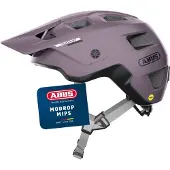 ABUS MTB-Helm MoDrop MIPS - robuster Fahrradhelm mit Aufprallschutz für Mountainbiker - individuelle Passform - Unisex - Lila, L