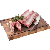 GEFU Tranchierbrett "ENNO", braun, B:30cm H:4,5cm L:44cm, Massivholz, Schneidebretter, Tranchierbrett, Hackblock mit Saftrinne, Antirutschfüße