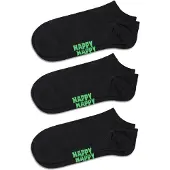 Happy socks Socken 3er-Pack Solid Low Socks Unisex Black-Schuhgröße 36 - 40