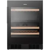 Hisense Gorenje RW3N122GSLF Weinkühlschrank, 2 Temperaturzonen, 128 Liter, 46 Flaschen, WiFi-Steuerung, LED-Beleuchtung, Schwarz
