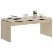 Dmora Couchtisch Cuar, 102 x 50 x 43 cm, Eiche
