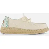 HeyDude Halbschuhe Damen Wendy Weiß Baumwolle