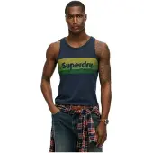 Superdry Cali Stripe Logo ärmelloses T-shirt