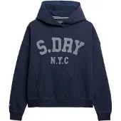 Superdry für Damen. W2012430A Essential Sweatshirt navy (M), Lässig, Baumwolle, Marine