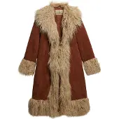 Superdry für Damen. W5012136A Afghanisches braunes Fell (M), Lässig, Polyester
