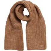 Superdry für Damen. W9310069A Braun gerippter Strickschal (OSFA), Lässig, Nylon