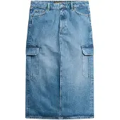 Superdry Denim Cargo Pocket Midi Rock