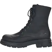 Rieker Stiefel "Stiefelette", Damen, Gr. 41, schwarz, Obermaterial: 50% Rindsleder Leather cow. 50% Lammleder LEL., Schuhe Stiefel