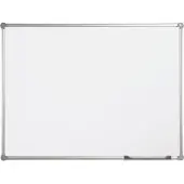 MAUL Whiteboard 2000 MAULpro, weiß kunststoffbeschichtet, Rahmen platingrau, 2000 x 1000 mm