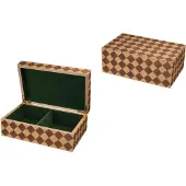 Philos Schachfigurenbox Spielzeug mit Rautenmuster 240x150x90 mm