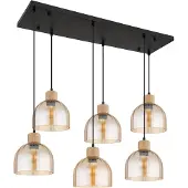 Globo Lighting Hängeleuchte SWANSON LBH 105x36x130 cm schwarz