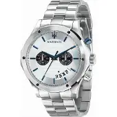 Maserati 8873627005 Herren-Armbanduhr, Edelstahl-Gehäuse, Metall-Armband