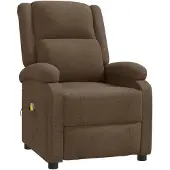 vidaXL Massagesessel Braun Stoff