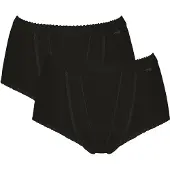 Sloggi Shapingslip "Control" 2erPack, doppellagige Bauchpartie, formend, Baumwollmix, elastisch