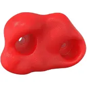 vidaXL Klettergriff 2 pcs Rot 100 x 67 x 43 mm PP