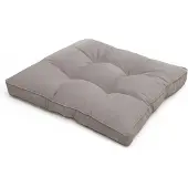 Beautissu Lounge Kissen Outdoor Sitzkissen Flair LK, 60x60x10cm, Grau