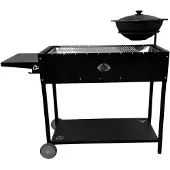 Grillpeter Mangal Set Batyr 80 Schaschlikgrill 80cm mit Grillrost Kasan 8L