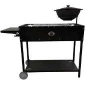 Grillpeter Mangal Set Batyr 80 Schaschlikgrill 80cm mit Grillrost Kasan 10L