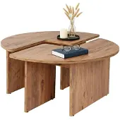 Dmora Couchtisch Codroipo 90x90x41h cm Braun, Quadrat