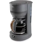 Domo Wood You, Filterkaffeemaschine, 1,25 l, Gemahlener Kaffee, 1000 W, Grau