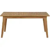 Miliboo - Ausziehbarer Gartentisch aus massivem Teakholz L160-210 cm LOMBOK
