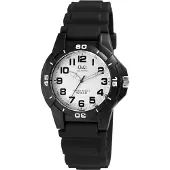 Q&Q Herrenuhr Silikon silberfarbig, 10 ATM