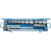 Gedore D 32 EMAU-2 Steckschlüssel-Satz 3/4" 25-teilig UD-Profil mm+ZOLL, 6281310