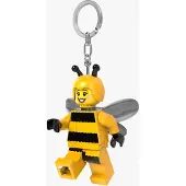 LEGO Minifigures Schlüsselanhänger mit Leuchtfunktion Bienen Mädchen 8 cm