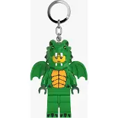 LEGO LED TORCH KEYRING: Green Dragon Girl KEYRING Minifigures