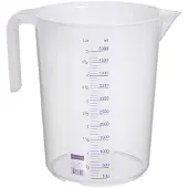 Hünersdorff Messkanne 5000 ml Polypropylen transparent D203xH257mm Griff offen