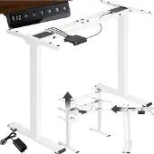 TecTake Höhenverstellbarer Schreibtisch Melville 110 - 168 x 60 x 70 - 119 cm