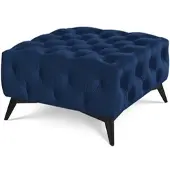 S-Style Möbel Hocker Wilhelm , blau , Maße (cm): B: 80 H: 45