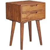 KADIMA DESIGN Nachtkonsole | Sheesham, 47x66x36cm, 2 Schubladen | Gr.: onesize