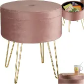TecTake - Sitzhocker Ava rosa - 403953