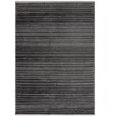 KADIMA DESIGN Teppich Modern Gestreift | Pflegeleicht & Strapazierfähig | Kurzflor mit Boho-Quasten | 200x300cm