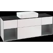 Villeroy & Boch V&B Waschtischunterschrank FINION 1600x603x501mm m Apl. Gl bl ma Regalelem