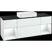 Villeroy & Boch V&B Waschtischunterschrank FINION 1600x603x501 Abdpl bl Reg gls wh/gls wh